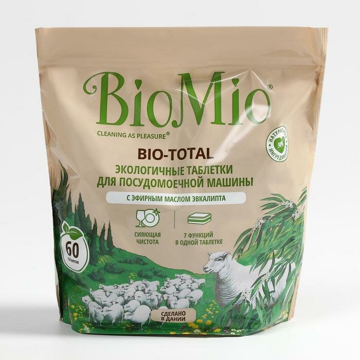 Таблетки для ПММ BioMio "BIO-TOTAL" с маслом эвкалипта 60 шт.