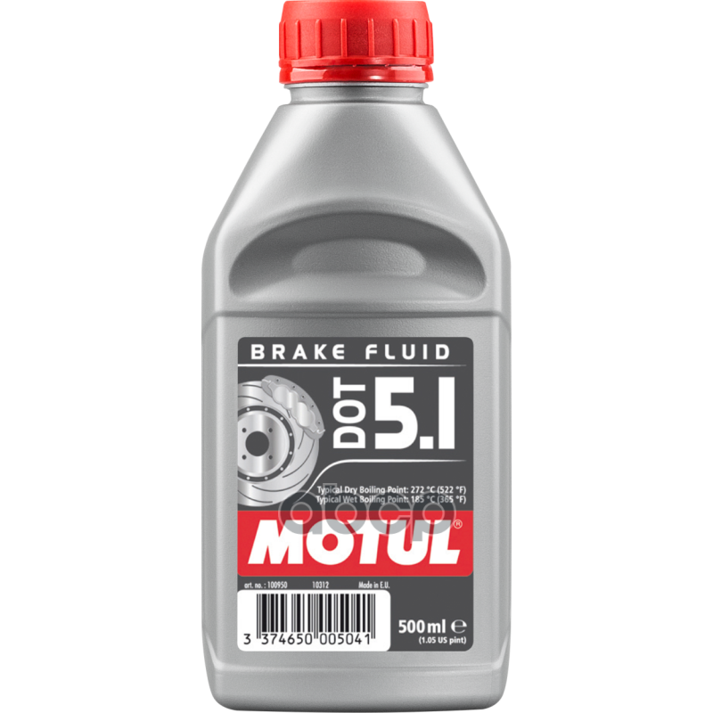 Motul Dot 5.1 Brake Fluid (0.5l)_жидкость Тормозная! Dot 5.1 (Синт.) MOTUL арт. 100950