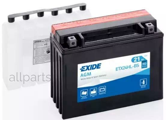 EXIDE ETX24HL-BS Аккумуляторная батарея EXIDE AGM [12V 21Ah 350A]