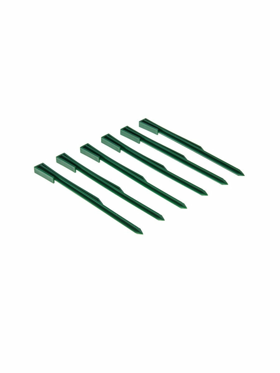 Колышки для бордюрной ленты зеленые ProTent, высота 295 мм, 6 шт - фотография № 3