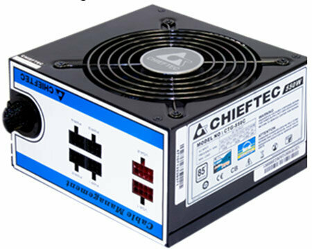   ATX Chieftec CTG-750C 750W EPS12 Cab Manag 85+ 12cm Fan APFC (20+4),4+8p, Mod 2(3xSATA), 2(2xMolex+Floppy),2(6+2), 230V Only Retail