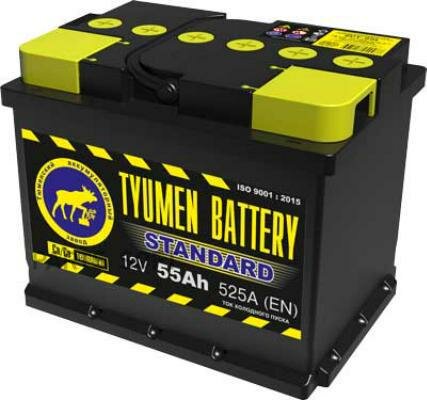 TYUMEN BATTERY 6CT55L0 Аккумулятор 55 а/ч "TYUMEN BATTERY" 525A (обратная полярность) (242*175*190)