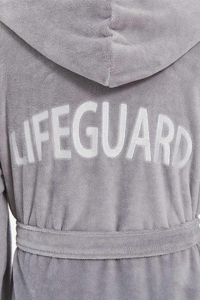 PECHE MONNAIE Махровый халат из бамбука Lifeguard (PM France 949) (M(46-48) / светло-серый) - фотография № 5