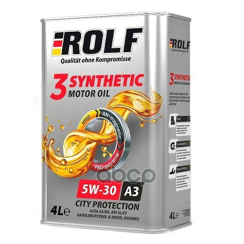 ROLF Масло Моторное 3-Synthenic 5W30 4L