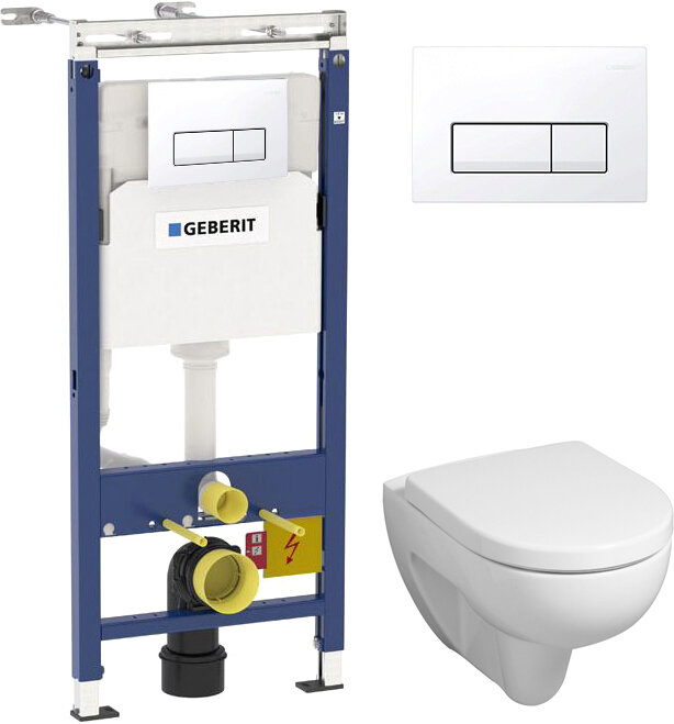 Geberit Комплект Унитаз Geberit Renova 203040 + Инсталляция Geberit Duofix Платтенбау 458.125.11.1