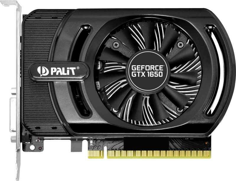 Видеокарта Palit GTX 1650 StormX 4096 МБ RET (ne51650006g1-1170f)