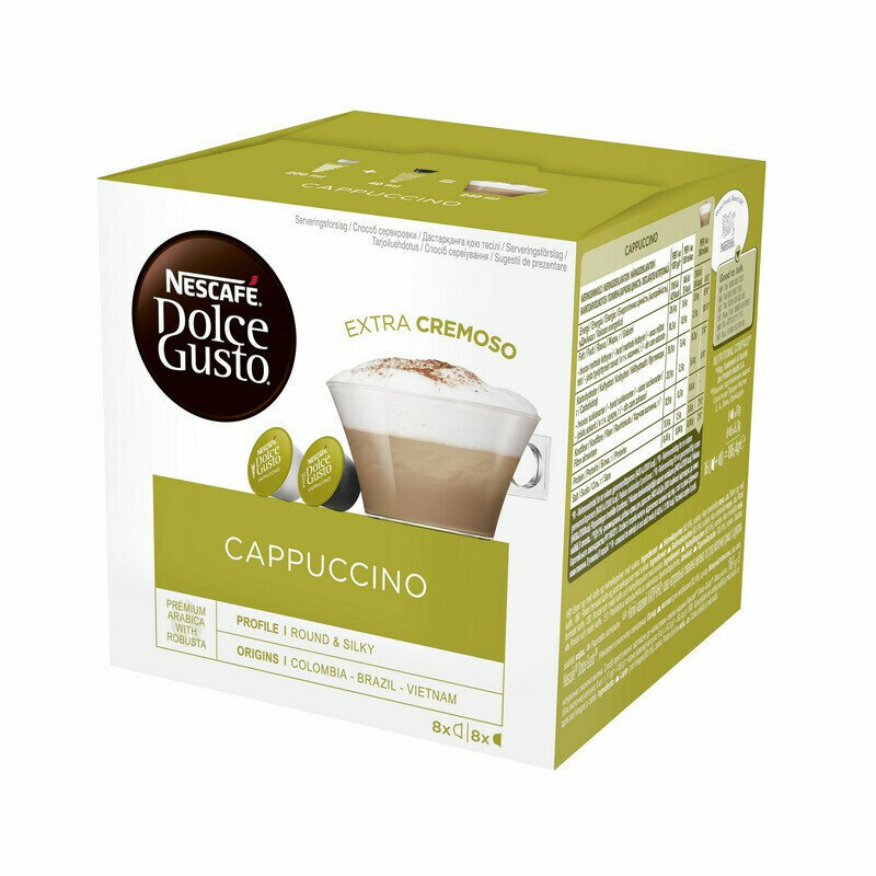 Кофе в Капсулах Nescafe Dolce Gusto Cappuccino 6 упаковок по 16 Капсул / Нескафе Дольче Густо Капучино - фотография № 6