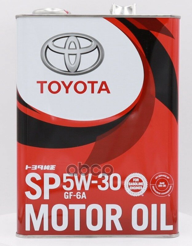TOYOTA Масло Моторное Toyota Motor Oil Sp/Gf-6 5w-30 Синтетическое 4 Л 08880-13705