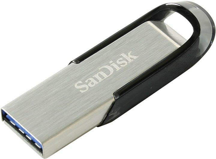 Флеш Диск Sandisk 32Gb Cruzer Ultra Flair SDCZ73-032G-G46 USB3.0 серебристый/черный