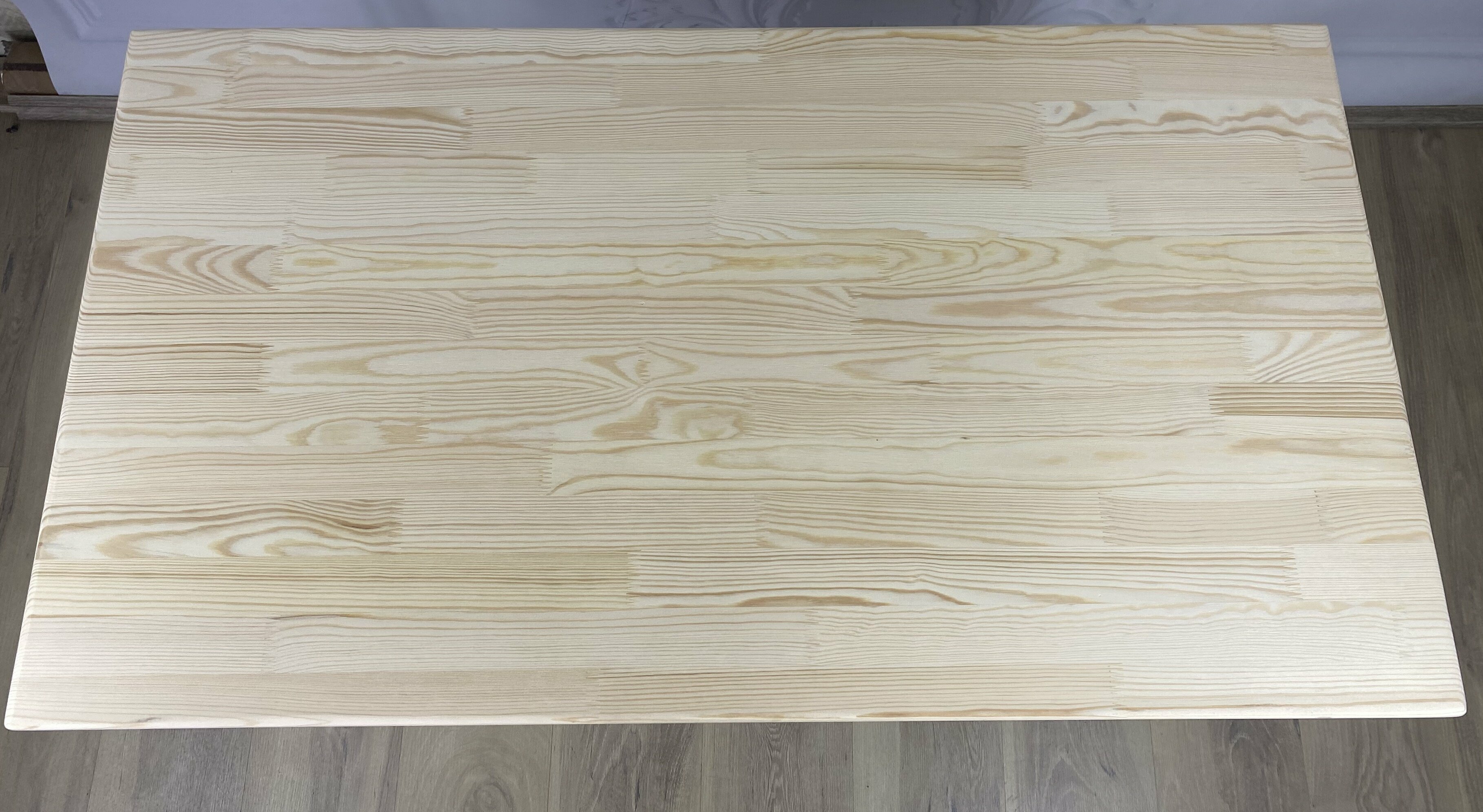 Стол из массива сосны Классика кухонный некрашеный 120х60х75 см деревянная столешница прямоугольный письменный рабочий - фотография № 8