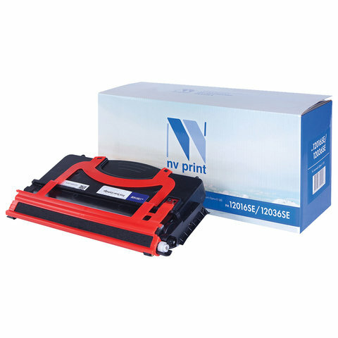 Картридж лазерный NV PRINT (NV-12016SE/12036SE) для LEXMARK Optra E120/E120n, комплект 2 шт., ресурс 2000 страниц