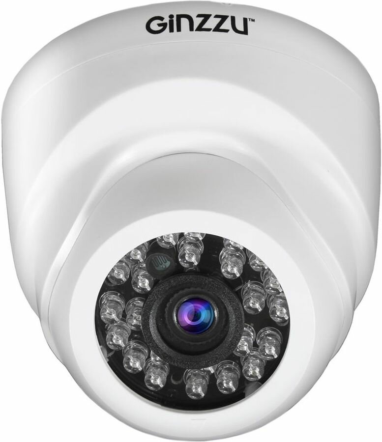 Камера видеонаблюдения Ginzzu HAD-2036P (2Mp, AHD, внутренняя)