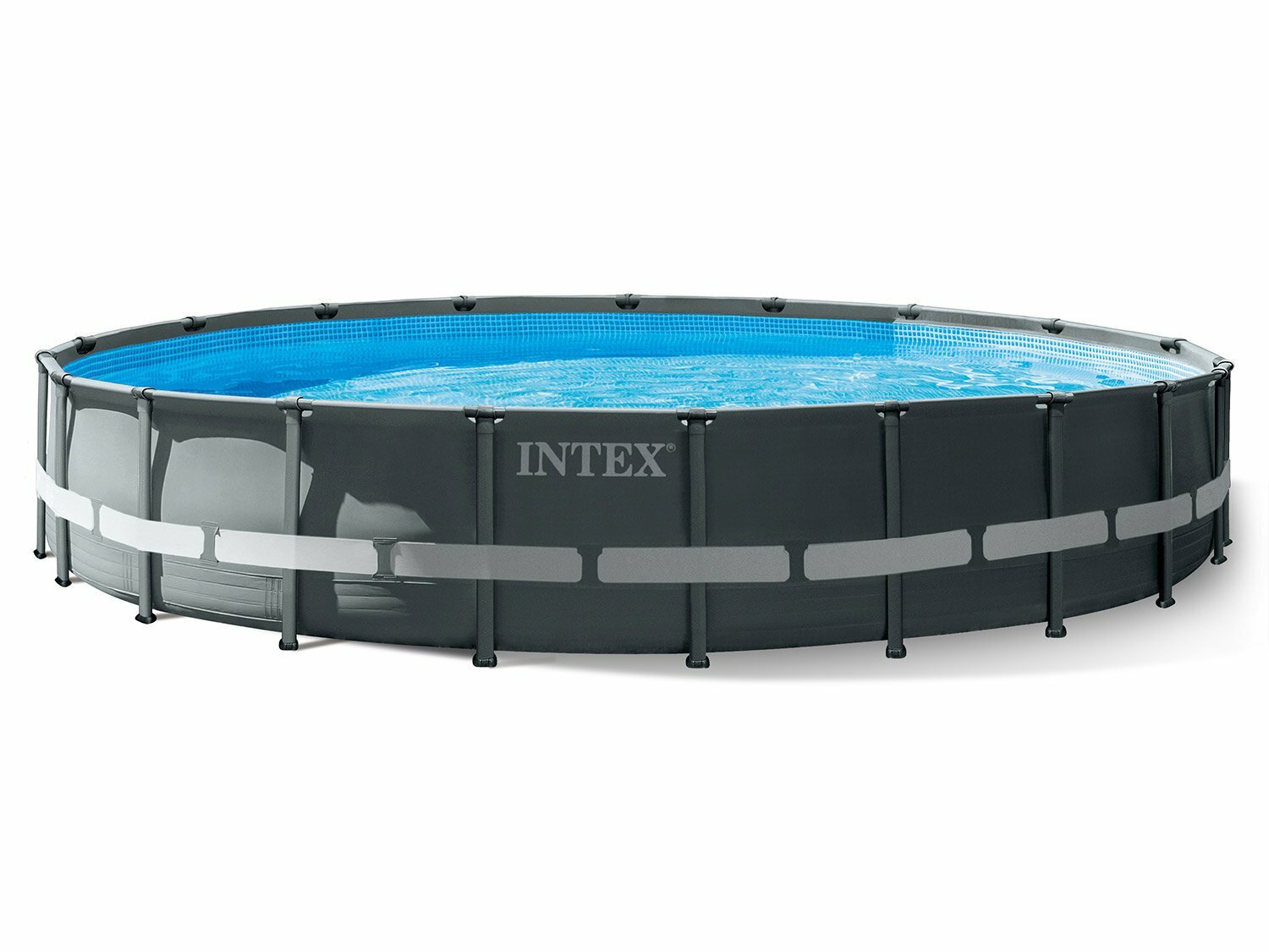INTEX 26340 Каркасный бассейн Ultra XTR Frame, 732 х 132 см, песчаный фильтр-насос, лестница, тент, подстилка