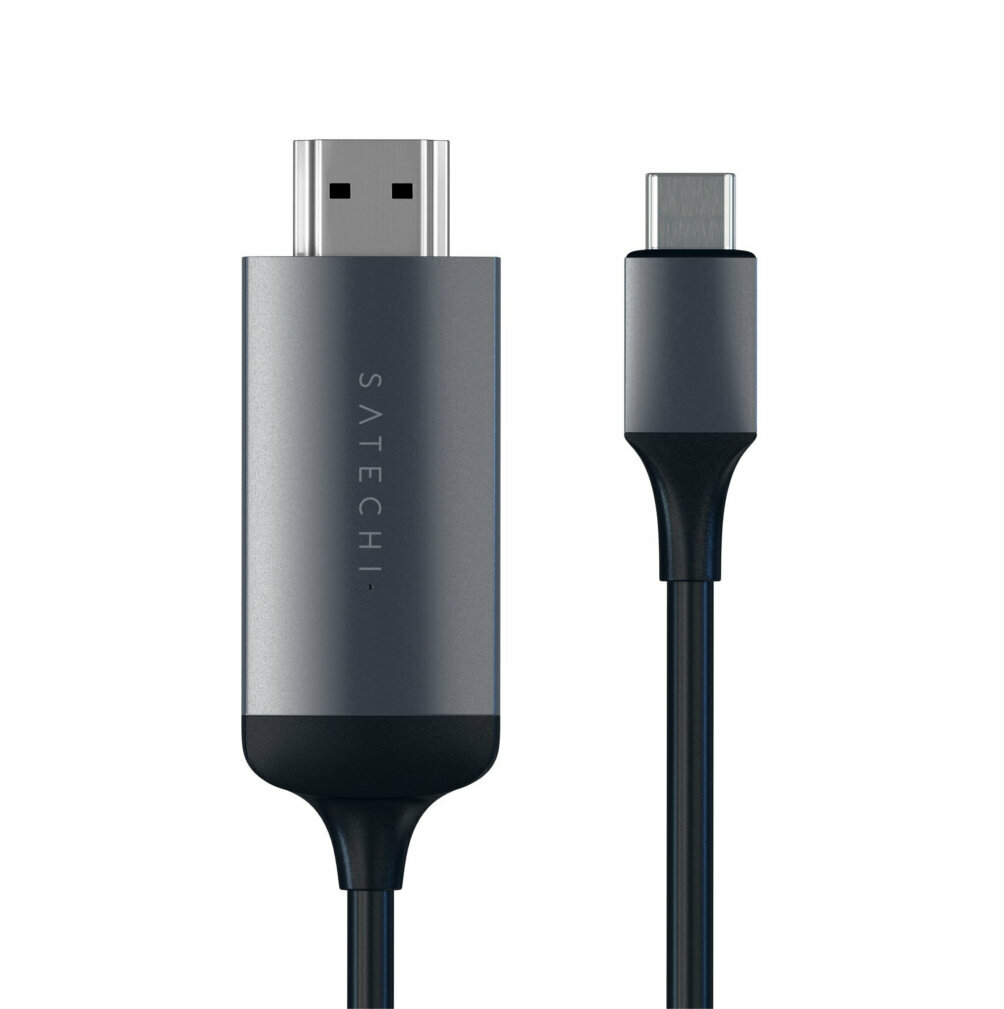 Аксессуар Satechi Aluminum Type-C to HDMI Cable 4K 60HZ Space Grey ST-CHDMIM