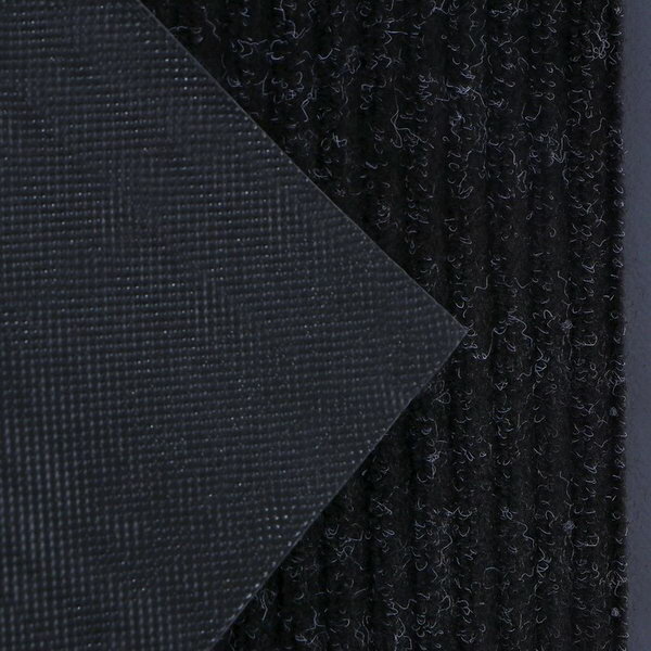 Коврик придверный влаговпитывающий, ребристый, "Стандарт", 50x80 см, цвет чёрный - фотография № 4