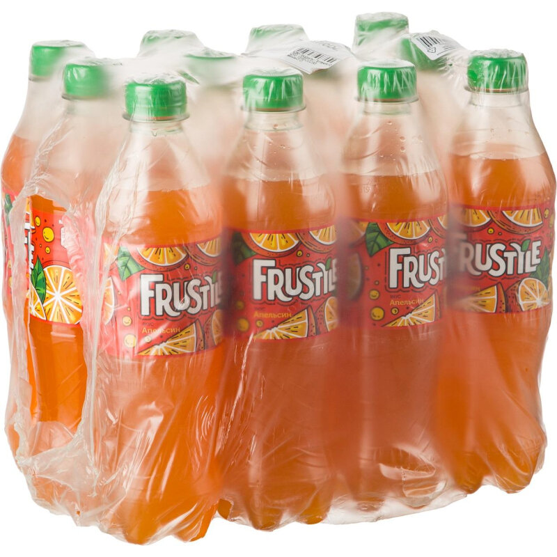 Напиток Frustyle со вкусом Апельсин газированный пэт 0,5л 12шт/уп - фотография № 3
