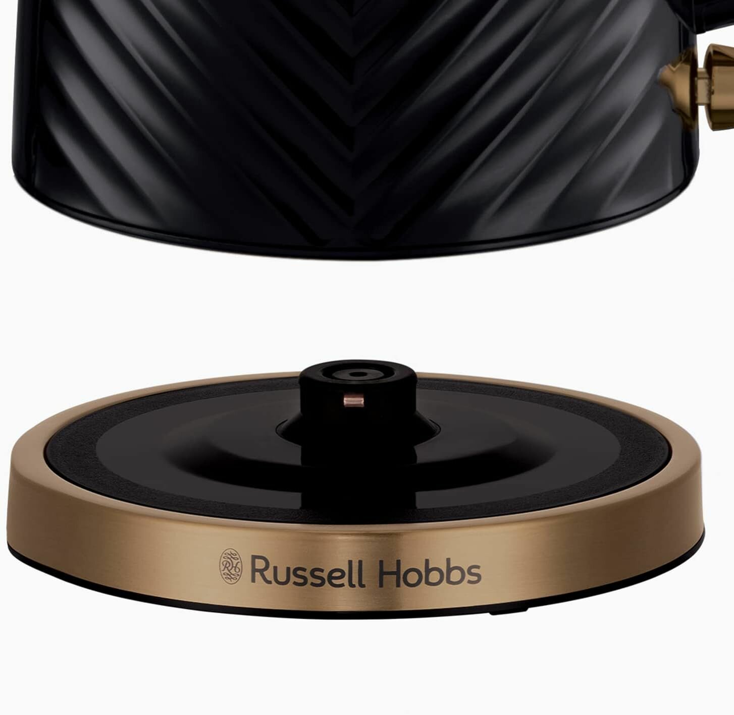 Электрический чайник Russell Hobbs 26380 Groove,беспроводной, 1,7 л, 3000 Вт, черный - фотография № 5