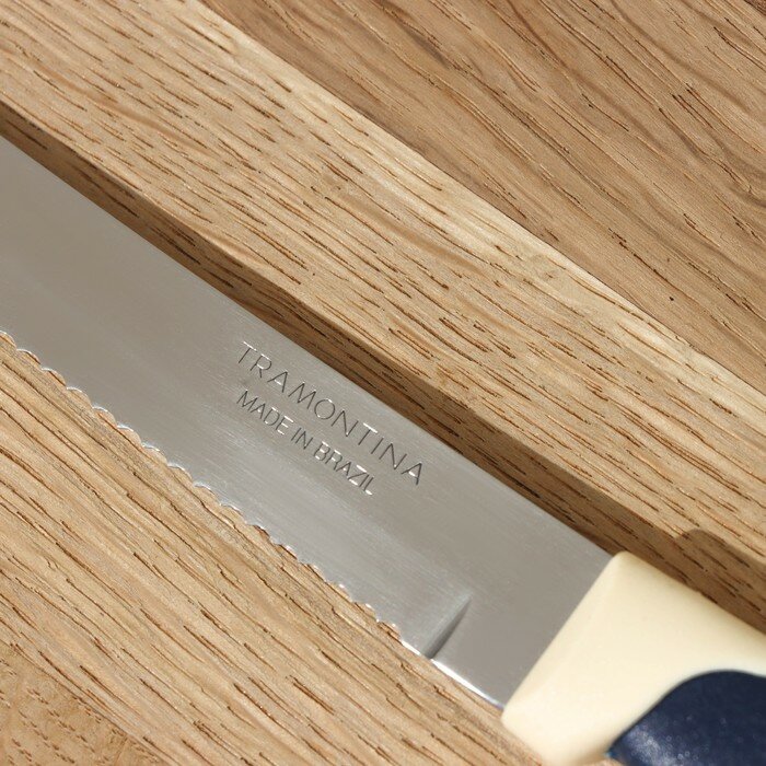 Нож кухонный для мяса Tramontina Multicolor, лезвие 12,5 см - фотография № 3