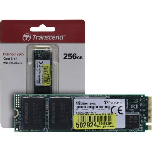 Твердотельный накопитель Transcend 256 ГБ M.2 TS256GMTE220S