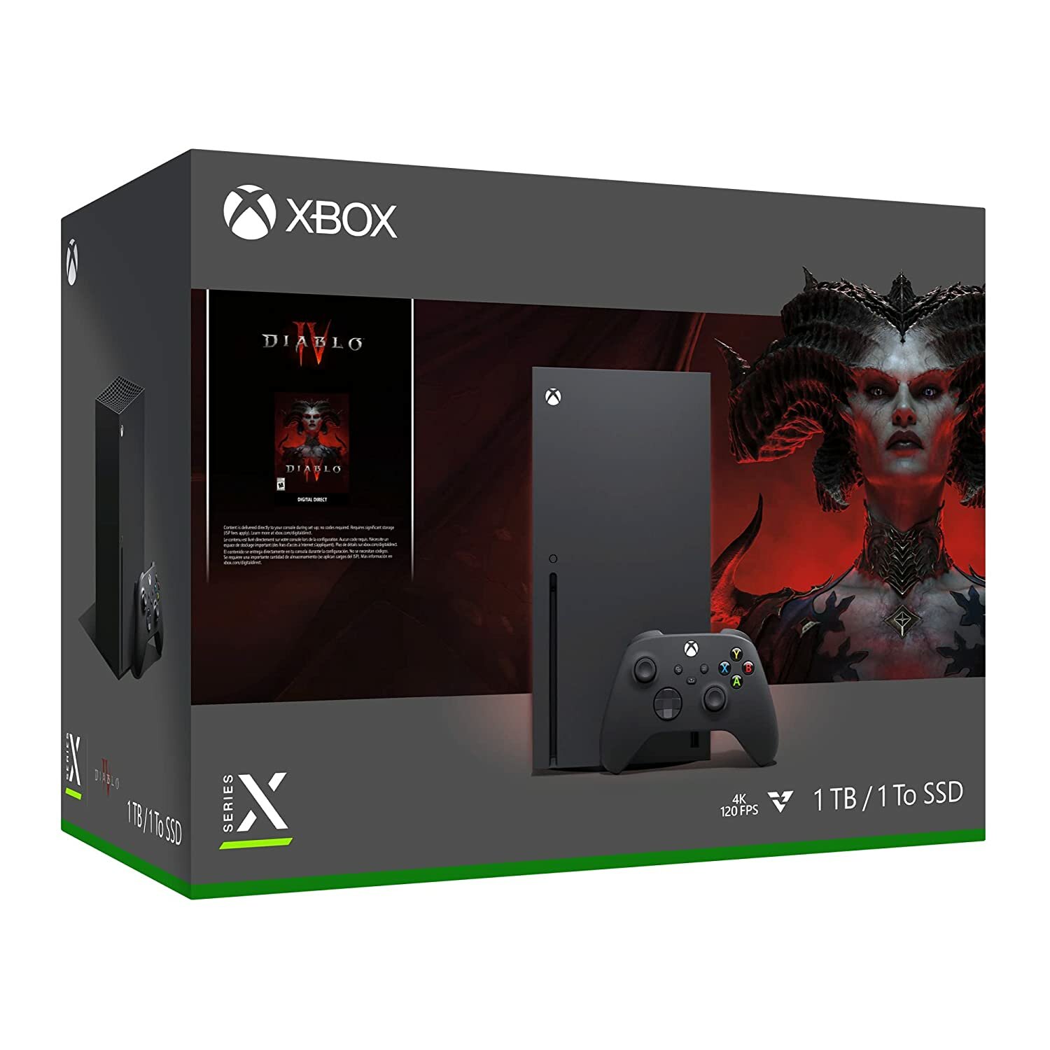 Игровая приставка Microsoft Xbox Series X 1000 ГБ SSD черный + Diablo IV