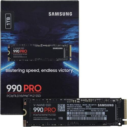 Твердотельный накопитель Samsung 990 PRO 1 ТБ M.2 MZ-V9P1T0BW