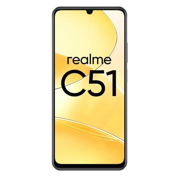 Смартфон realme C51 4/64 ГБ RU 2 nano SIM черный