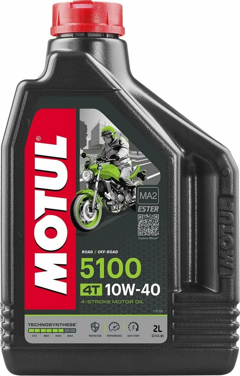 Моторное масло Motul 5100 Ester 10w40 4T, SM, MA2 2л