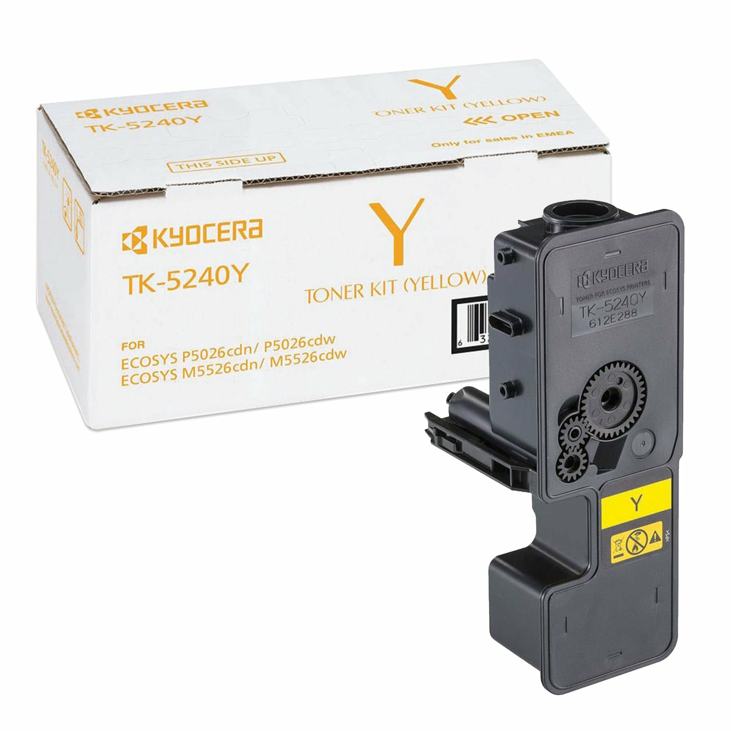 Тонер-картридж KYOCERA (TK-5240Y) P5026cdn/w/M5526cdn/w, ресурс 3000 стр., цвет желтый, оригинальный, 1T02R7AN 1T02R7ANL0