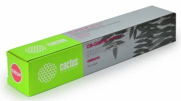 Тонер Картридж Cactus CS-O301M пурпурный для Oki C301/321 (1500стр.) CS-O301M
