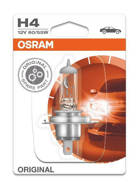 Галогенная лампа Osram H4 12V 60/55W (P43t) ORIGINAL LINE 64193-01B