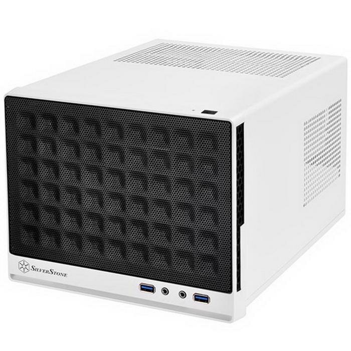 Корпус Silverstone Sugo SG13WB Mini-ITX Compact Computer Cube Case, Mesh Front Panel, black white, RTL