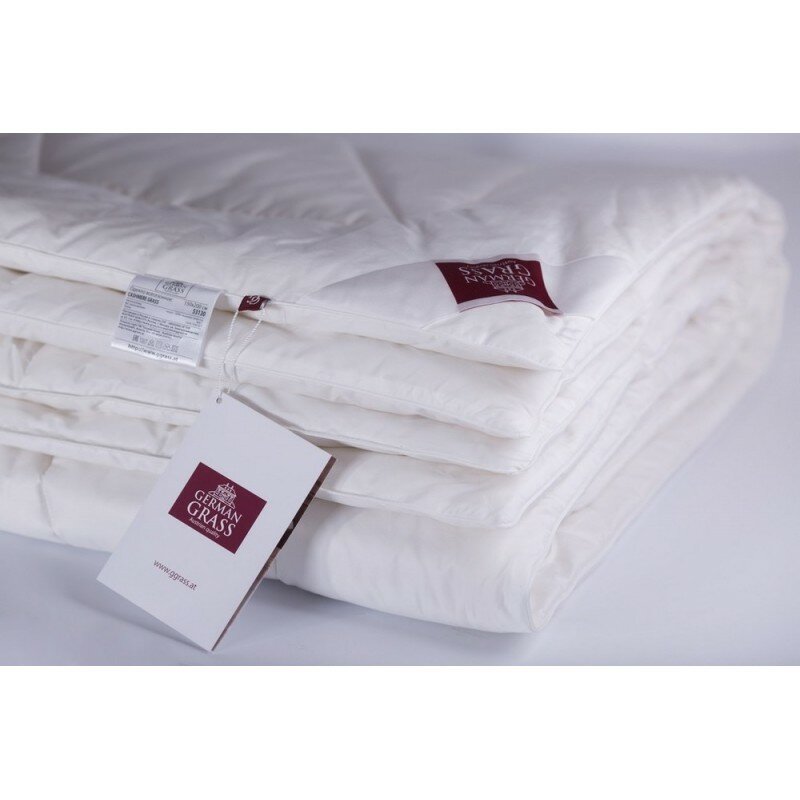 Одеяло кашемировое German Grass Cashmere Wool 160x220 слоновая кость - фотография № 3