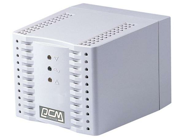Стабилизатор напряжения Powercom TCA-2000 белый 4 розетки 1 м