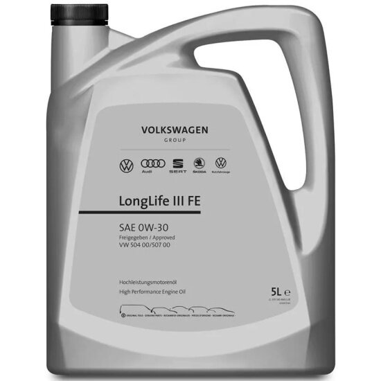 Моторное масло VW GROUP LongLife III 0W-30 синтетическое 5 л «Сделано в Германии»