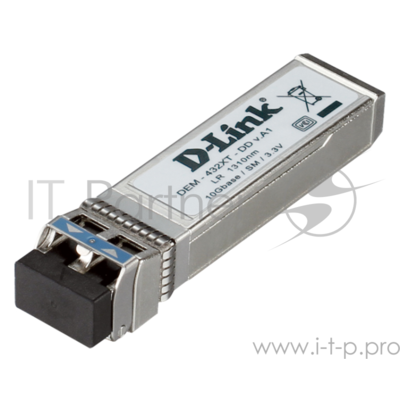 [Сетевое оборудование] D-Link Dem-432xt/dd/e1a Proj SFP-трансивер с 1 портом 10GBase-LR с поддержкой .