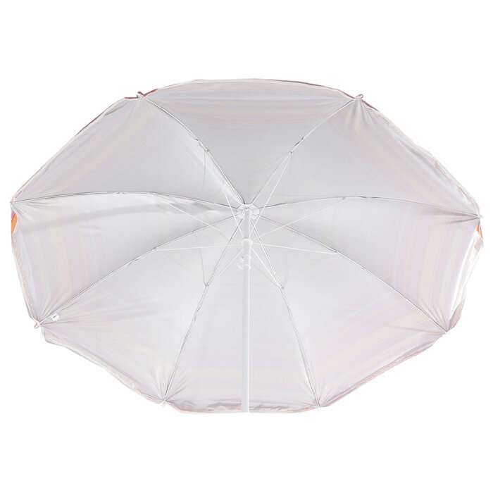 Зонт пляжный «Модерн» с серебряным покрытием, d=240 cм, h=220 см, цвета микс - фотография № 4