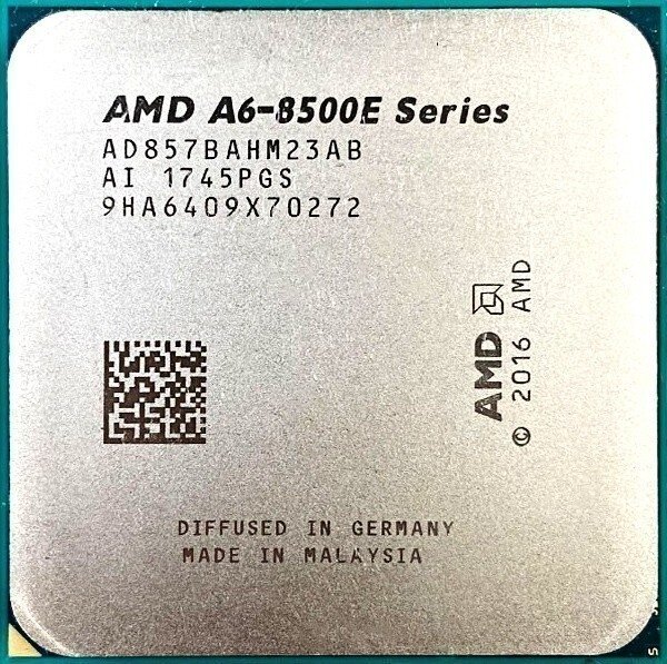 Процессор AMD PRO A6-8570E 3.8GHz, AM4 (AD857BAHM23AB), OEM