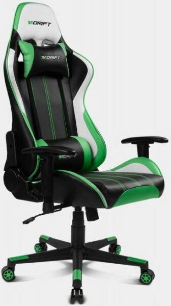 Игровое Кресло DRIFT DR175 PU Leather / black/green/white