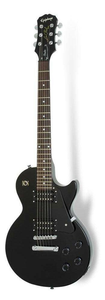 EPIPHONE LES PAUL STUDIO LT Ebony Электрогитара, цвет черный, фурнитура хром