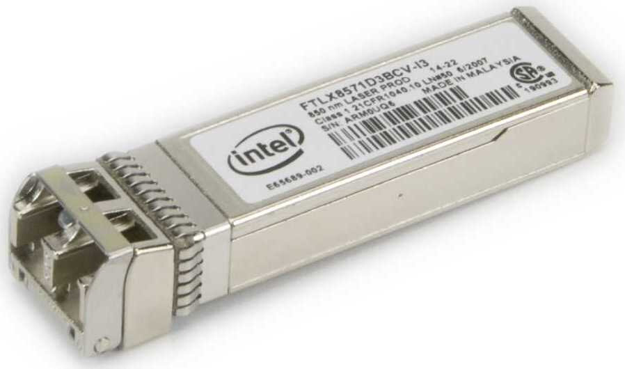 AOC-E10GSFPSR Intel 1G/10G Dual-Rate SFP+ Short Range Transceiver (046664)