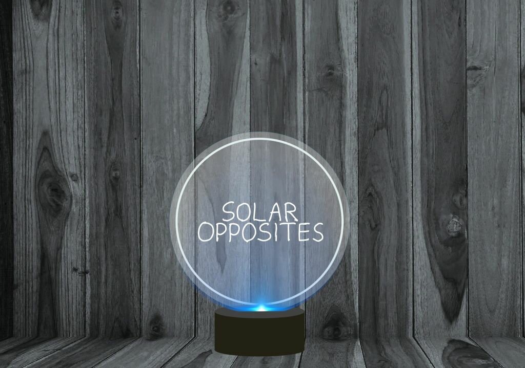 3D светильник ночник Солнечные противоположности Sollar Opposites №1