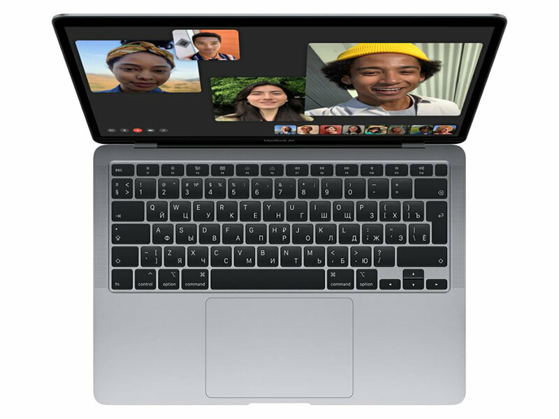 Ноутбук APPLE MacBook Air 13 (2020) (Английская раскладка клавиатуры) Silver (Apple M1/8192Mb/256Gb SSD/Wi-Fi/Bluetooth/Cam/13.3/2560x1600/Mac OS)