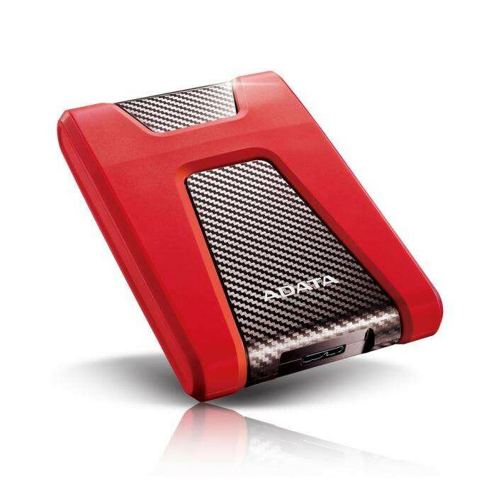 2.5" 1TB ADATA HD650 [AHD650-1TU31-CRD] USB 3.1, LED indicator, Red, RTL (799130)