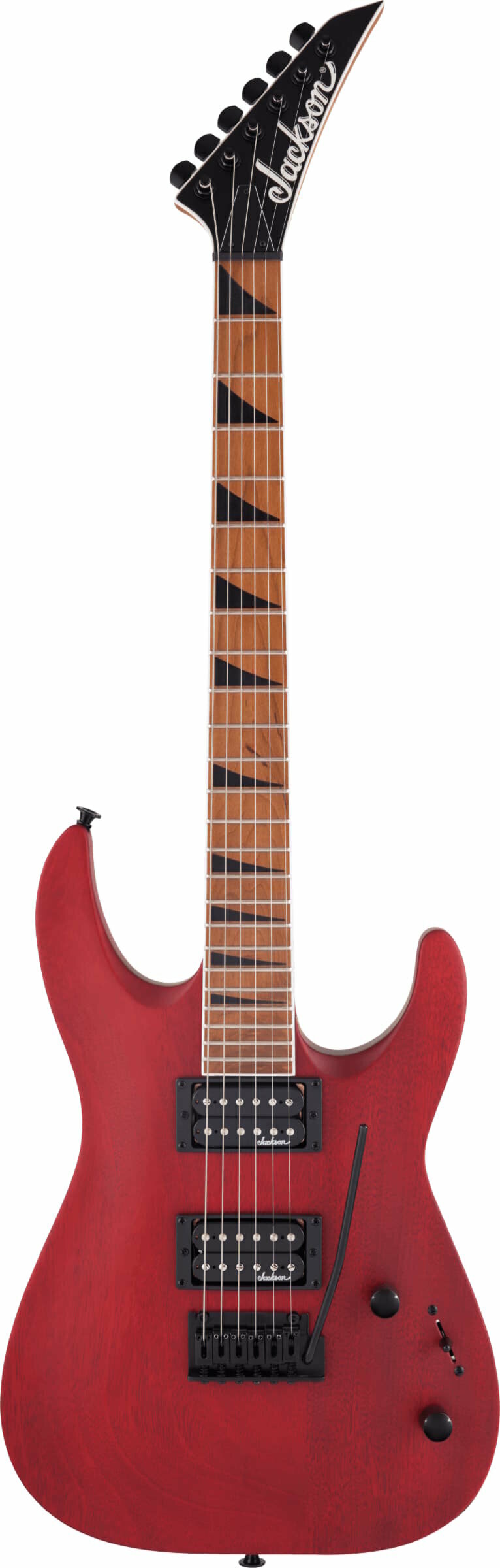 JACKSON JS Series Dinky Arch Top JS24 DKAM Caramelized Maple Fingerboard Red Stain электрогитара цвет красный