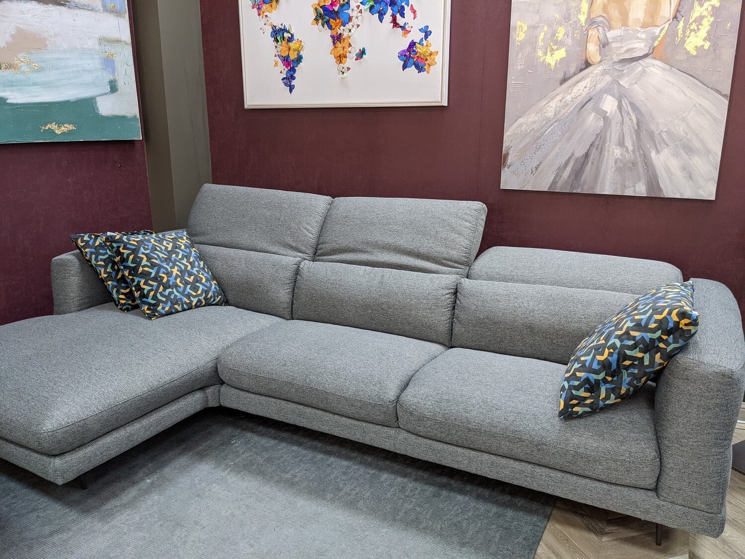 фото Итальянский угловой диван Perugino. Бренд Calia Italia.