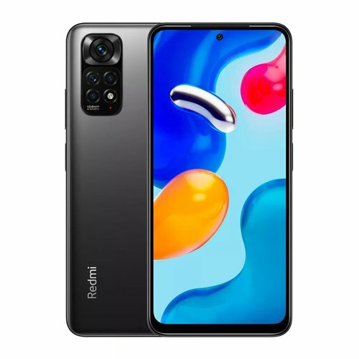 Смартфон Xiaomi Redmi Note 11S 64Gb 6Gb серый моноблок 3G 4G 2Sim 6.43" 1080x2400 Android 11 108Mpix 802.11 a/b/g/n/ac NFC GPS G