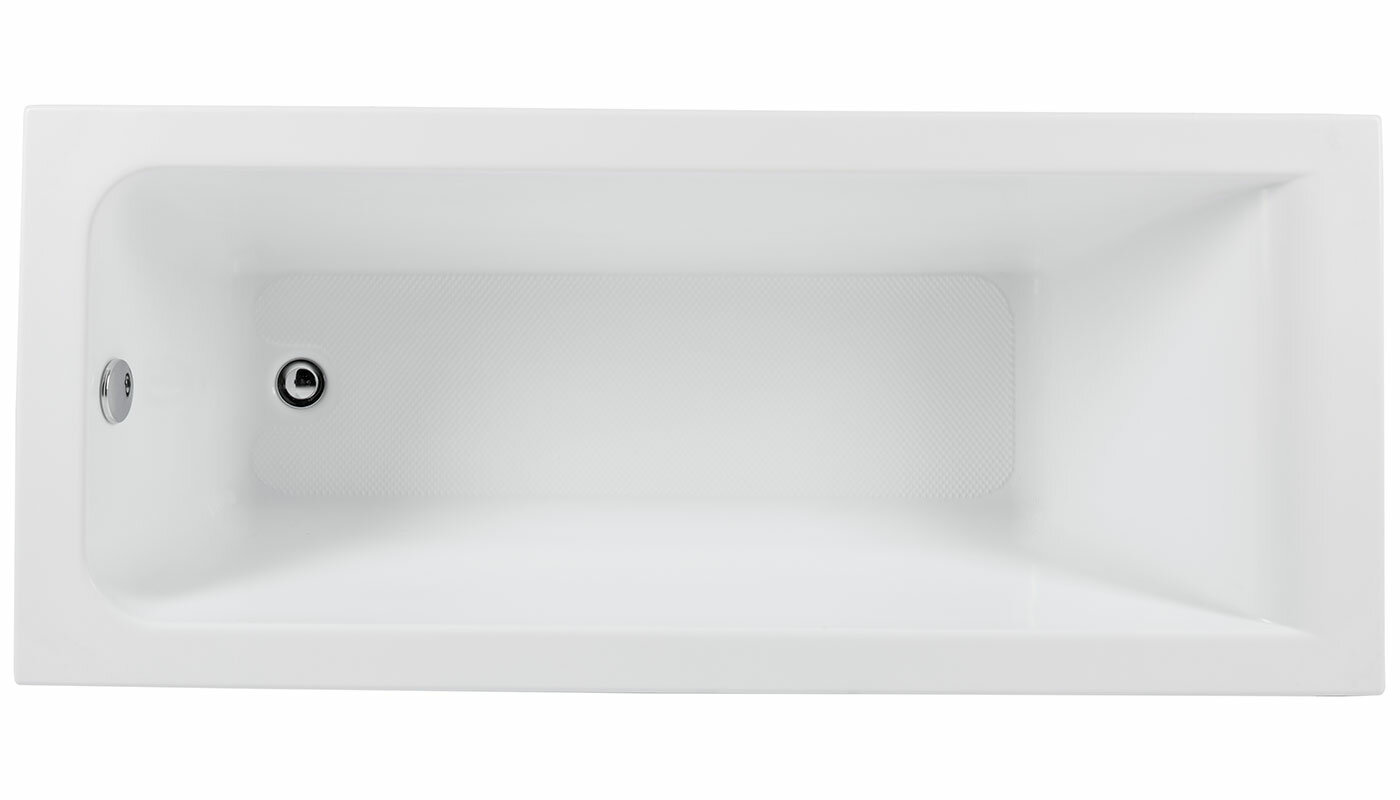 Aquanet Ванна акриловая Bright 170х70 см, с каркасом, белая, 267835