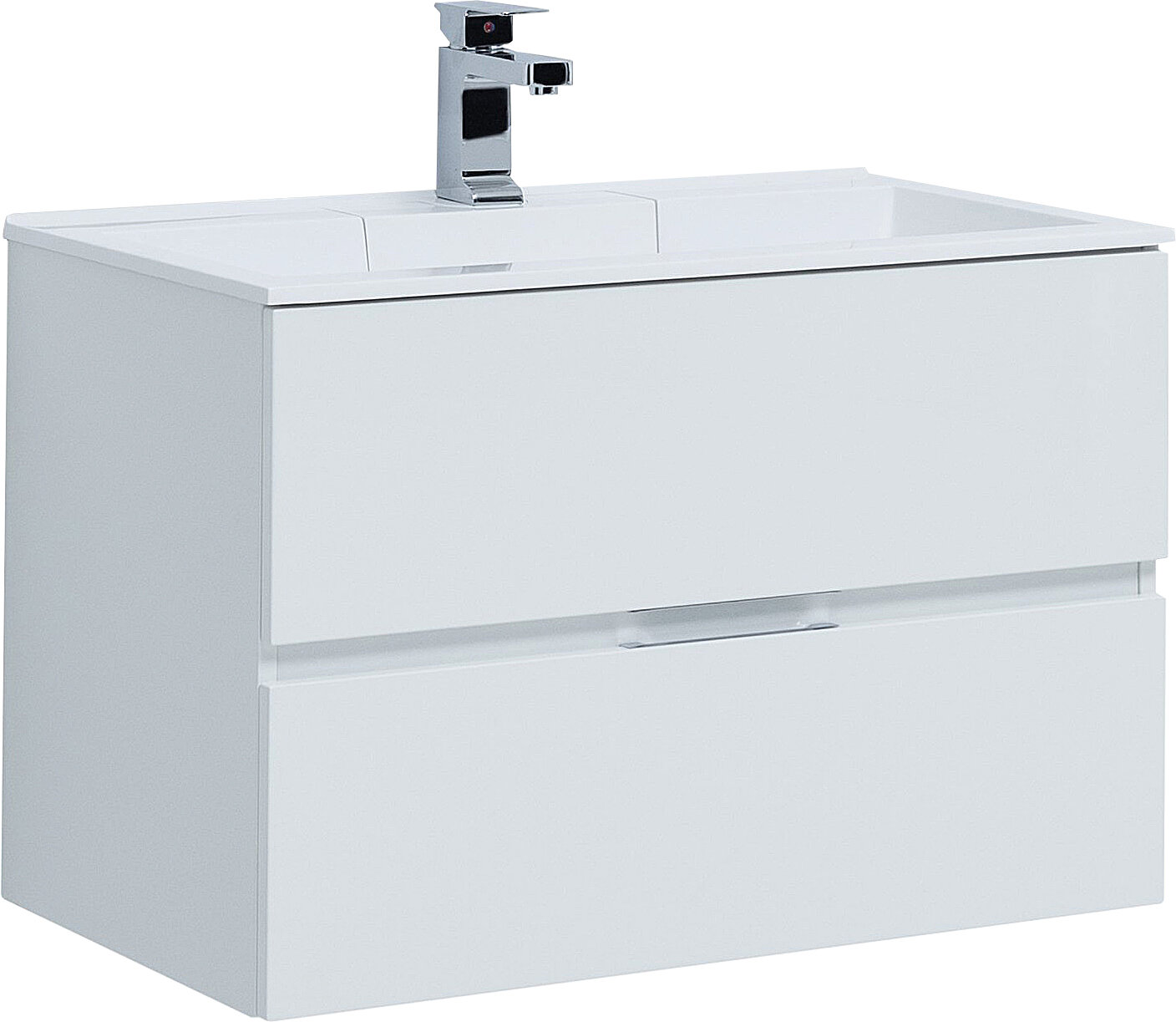 Тумба с раковиной Aquanet Алвита 90 белая