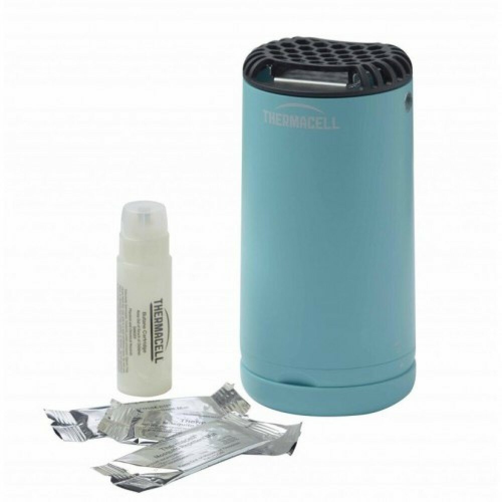 Прибор Thermacell защита от комаров MR-PSB цвет голубой комплект 1 газовый картридж+3 пластины