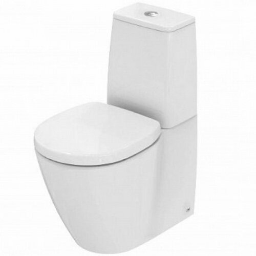 Унитаз Ideal Standard Connect Space Scan Горизонтальный Выпуск Укороченный сиденье: Дюропласт